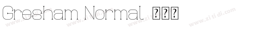 Gresham Normal字体转换